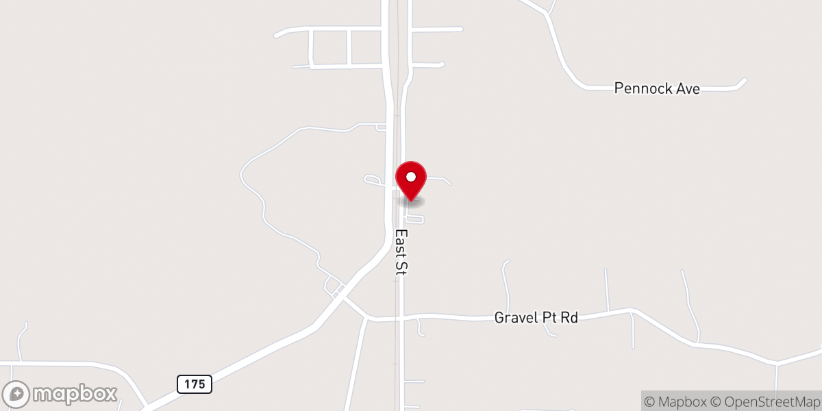 Map showing location of Frierson Baptist Church