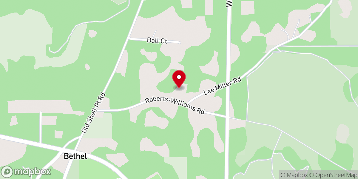 Map showing location of Miracle Deliverance Center