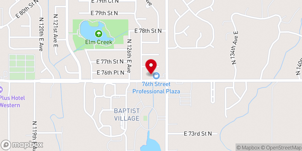 Map showing location of The Presence in Owasso