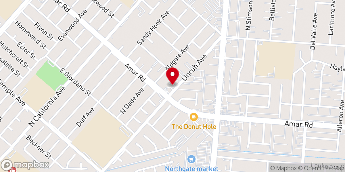 Map showing location of The Potters House Christian Church