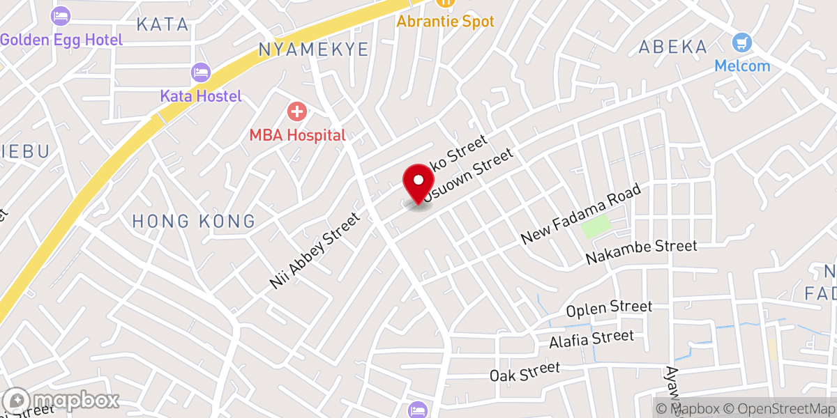 Map showing location of International Charismatic Church Headquarters (Charismatic Cathedral)