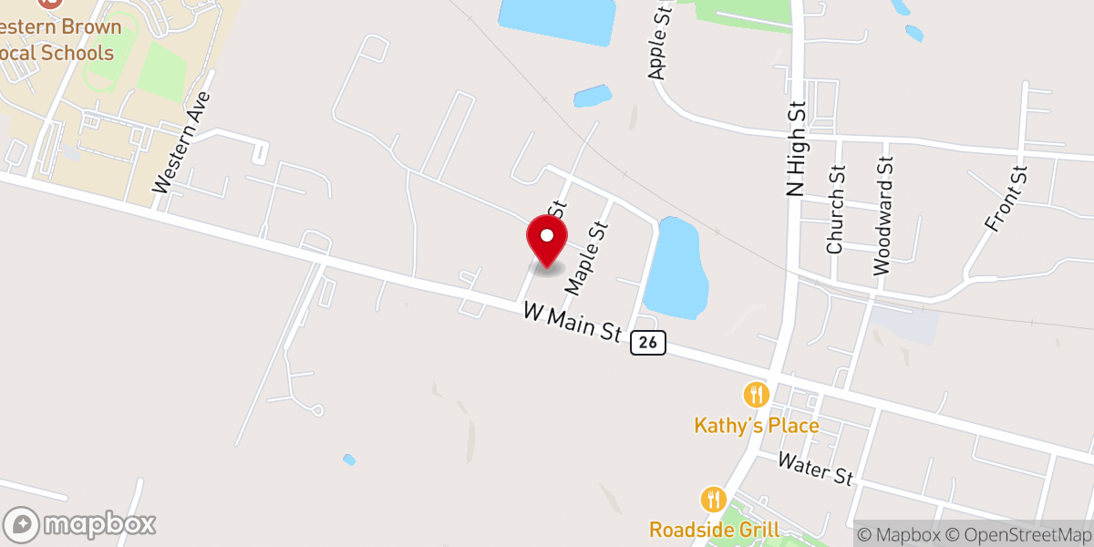 Map showing location of Crosspoint Wesleyan Church
