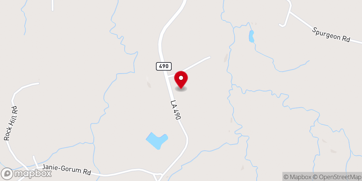Map showing location of Bay Spring