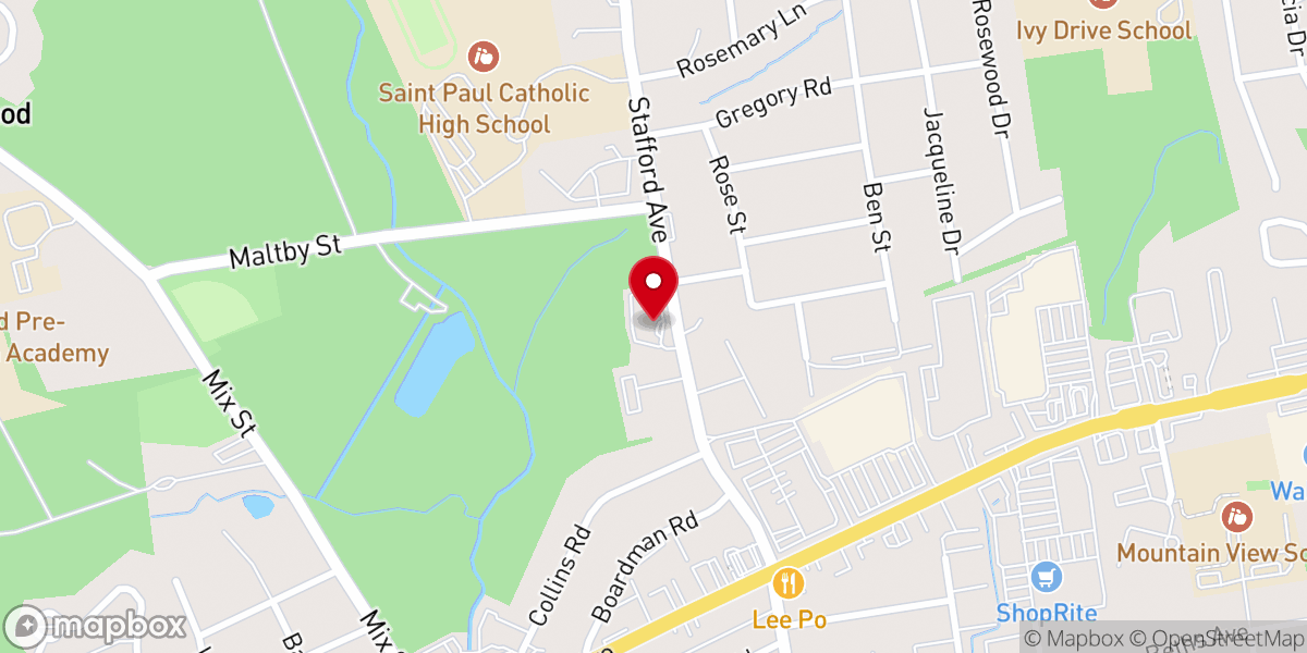 Map showing location of Good Shepherd Episcopal Church