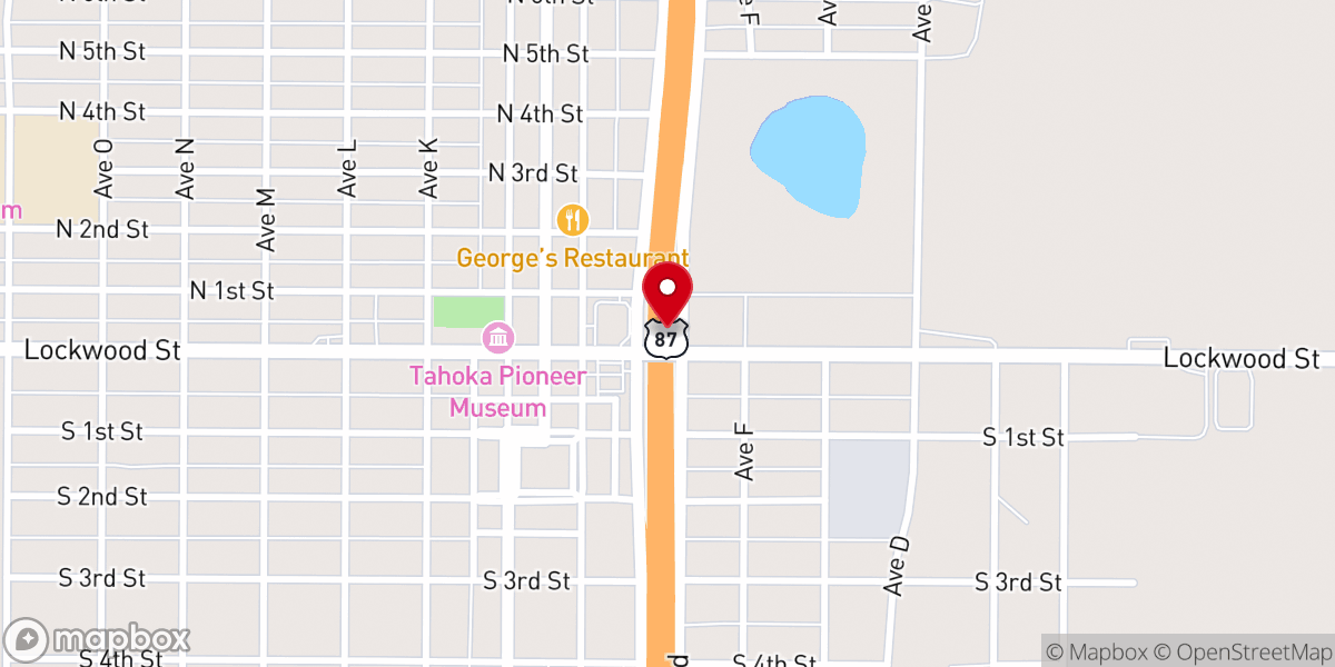 Map showing location of Mt Zion Baptist Church