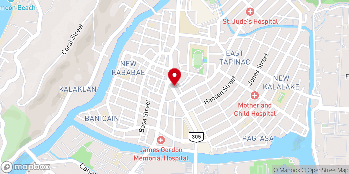 Map showing location of NEW LIFE OLONGAPO