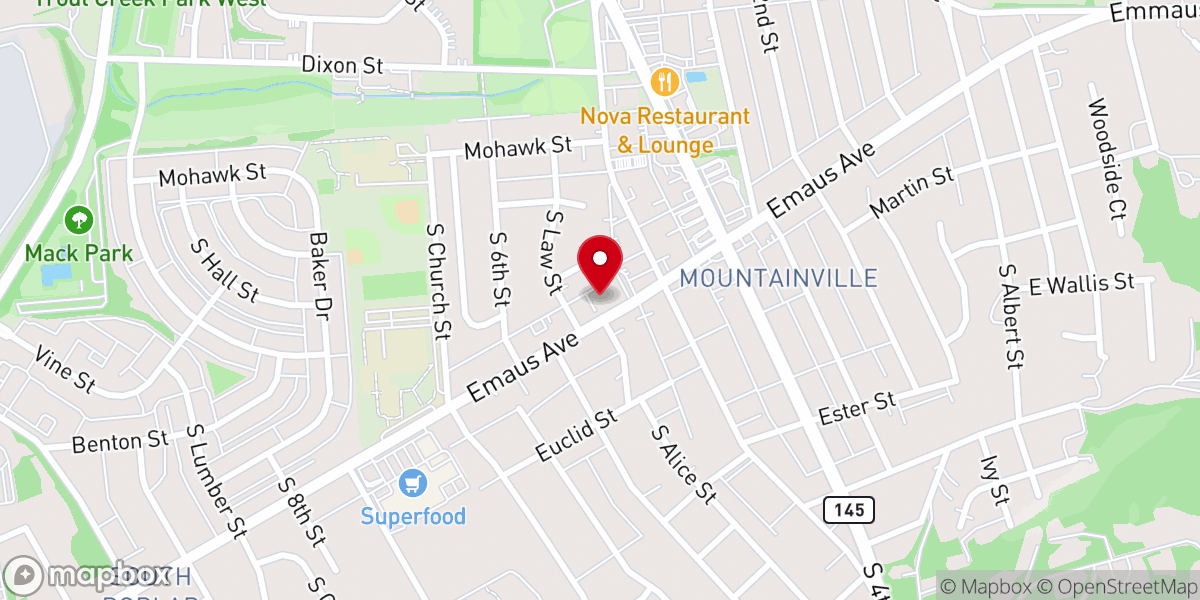 Map showing location of Spirit & Life Worship Center