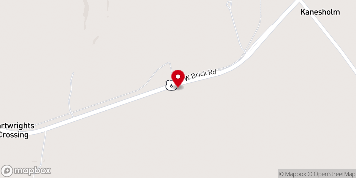 Map showing location of Lebanon Church