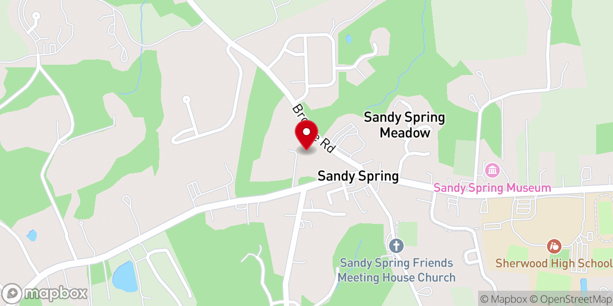 Map showing location of Baltimore Yearly Meeting of the Religious Society of Friends