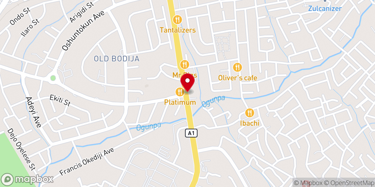 Map showing location of Mountain Of Fire And Miracles Ministries, New Bodija, Ibadan