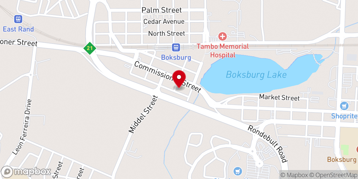 Map showing location of St. Michael and All Angels' Anglican Church