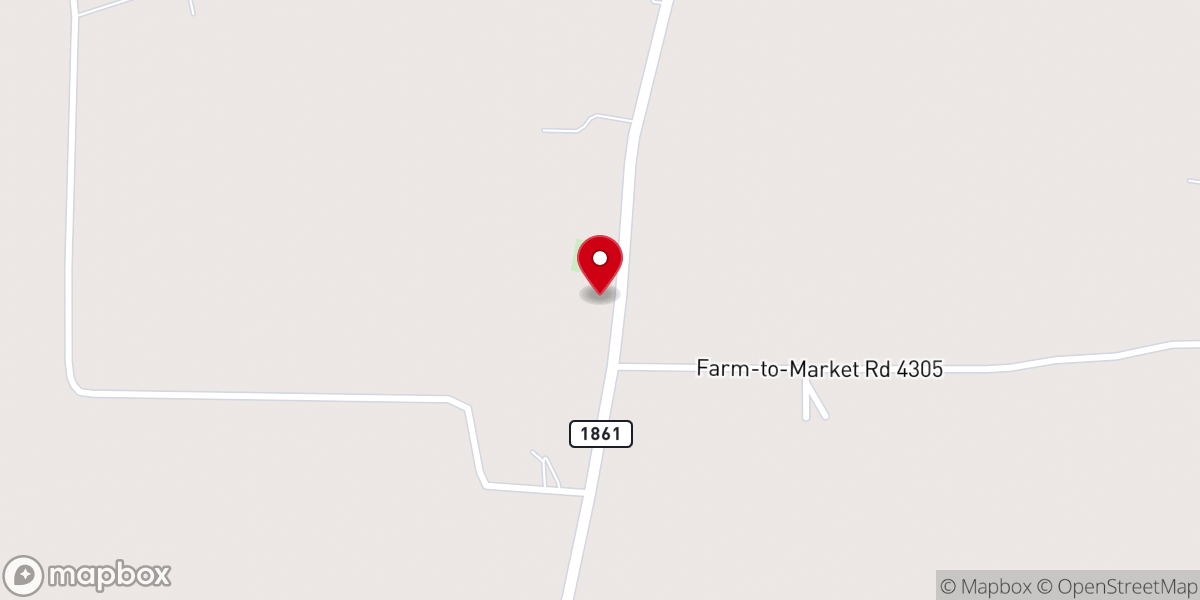 Map showing location of Pleasant Hill Church