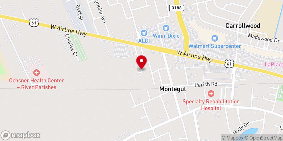 Map showing location of St. John Correctional