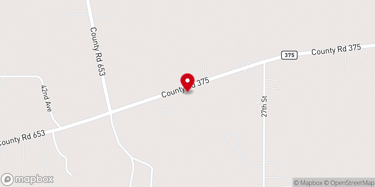 Map showing location of Almena United Methodist Church