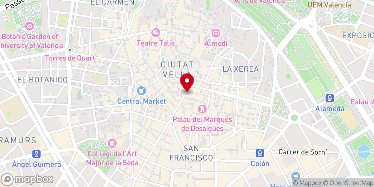 Map showing location of Adoración Eucarística Perpetua Valencia
