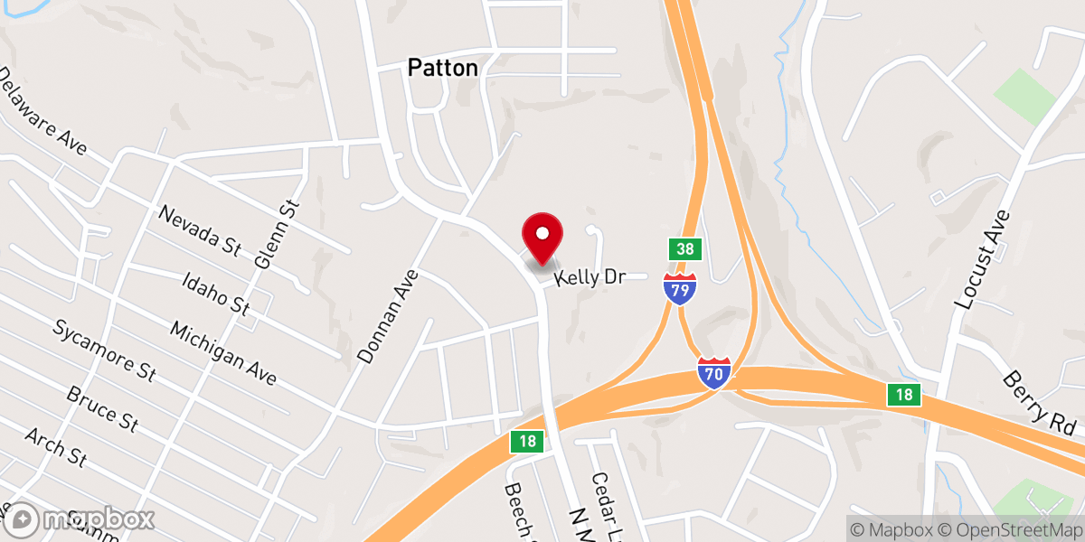 Map showing location of Washington First Church of the Nazarene