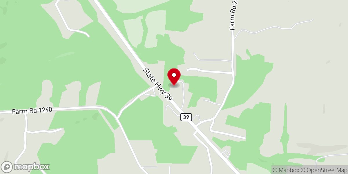 Map showing location of Peace Lutheran Church