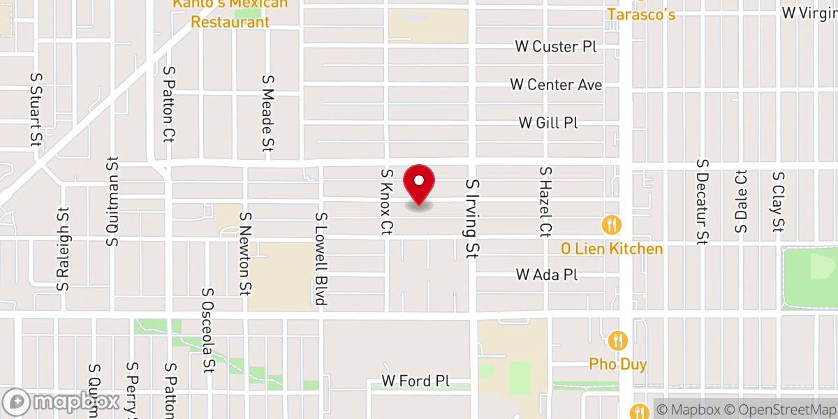 Map showing location of St. Mary's Jacobite Syrian Orthodox Church