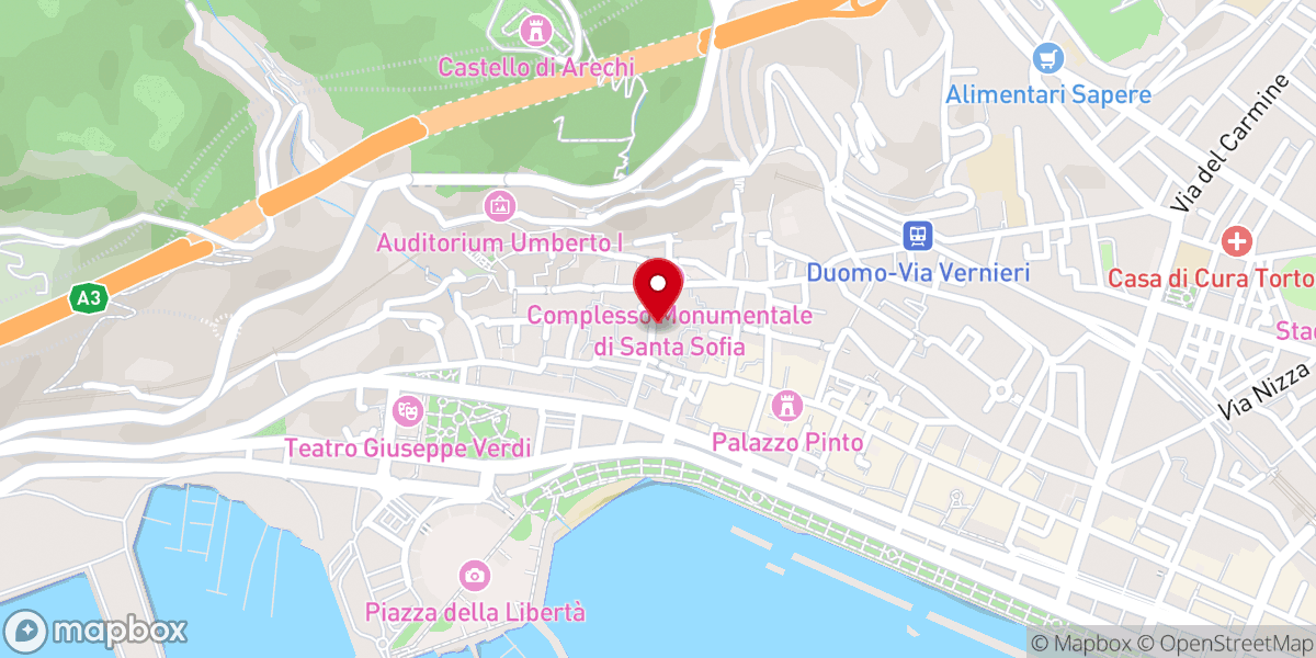 Map showing location of Chiesa di Sant'Andrea Apostolo o dell'Annunziatella