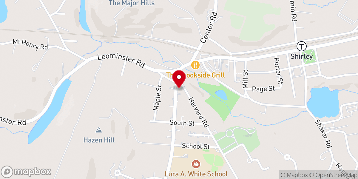 Map showing location of Shirley Christian Fellowship