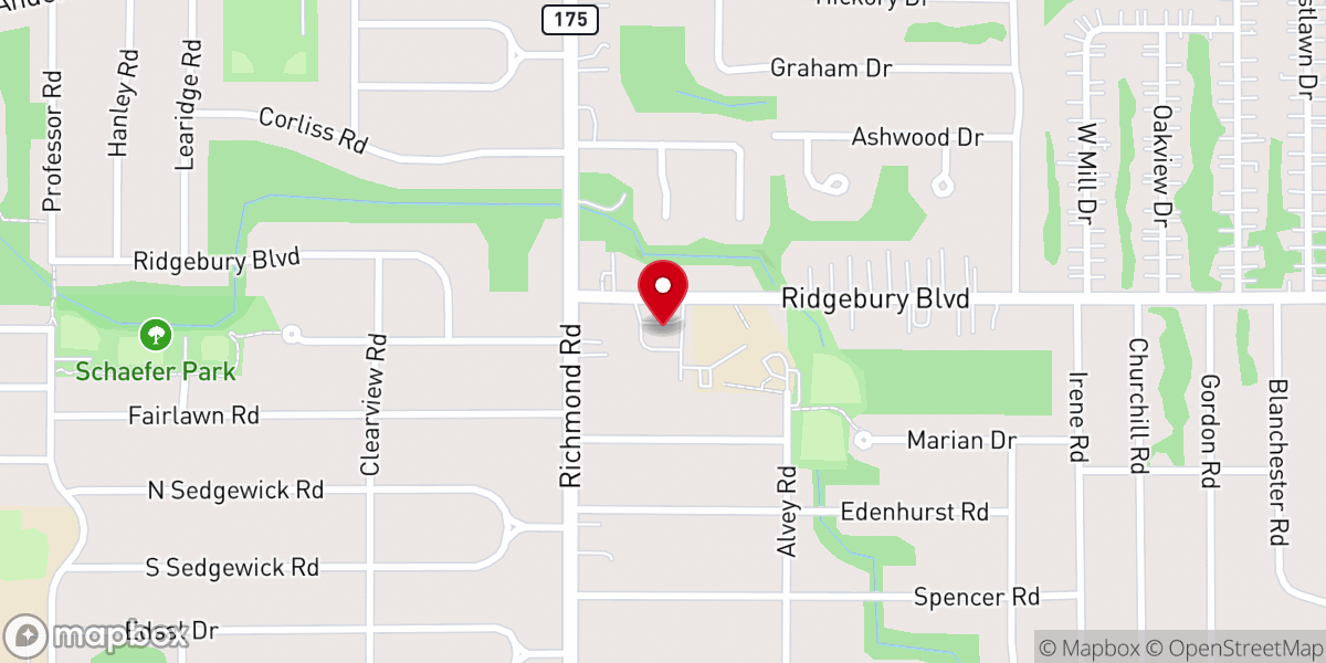Map showing location of Bethany Covenant Church