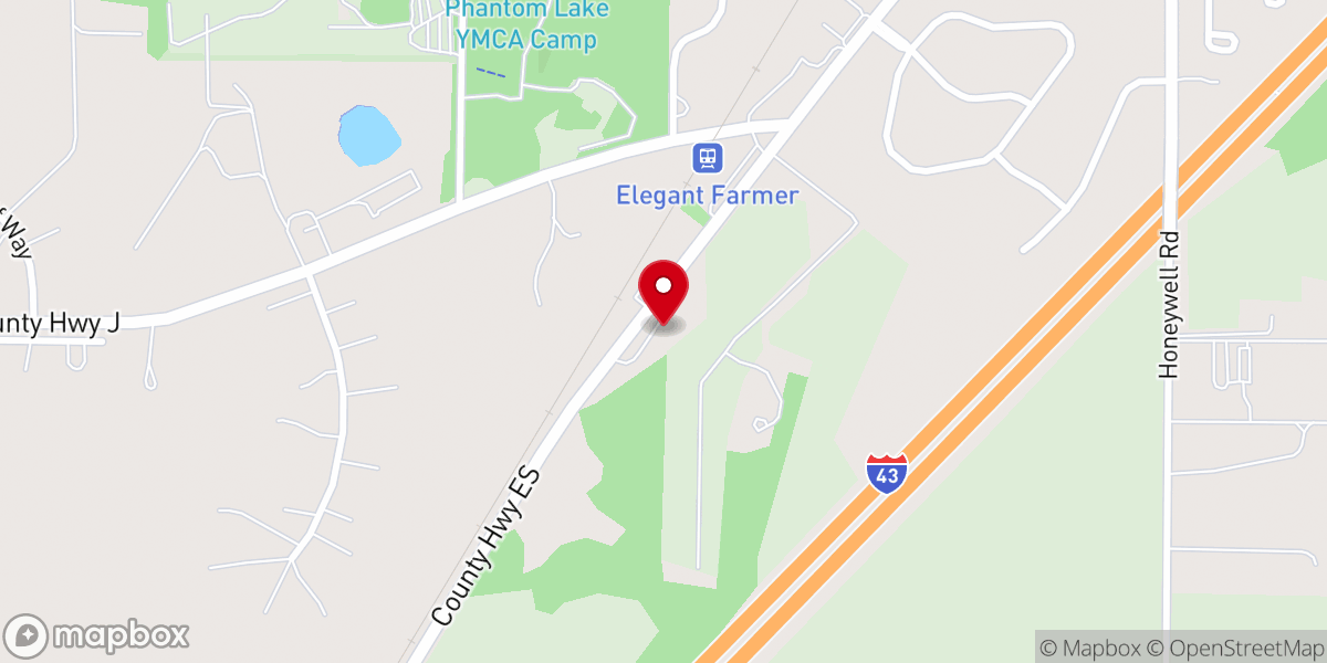 Map showing location of Orchard Hill Church