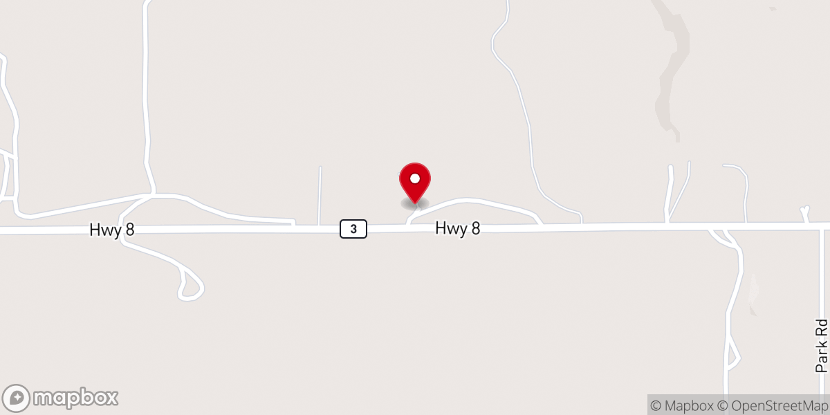 Map showing location of Country chapel & Refuge