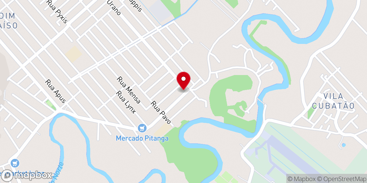 Map showing location of Igreja Pentecostal do Amor de Deus