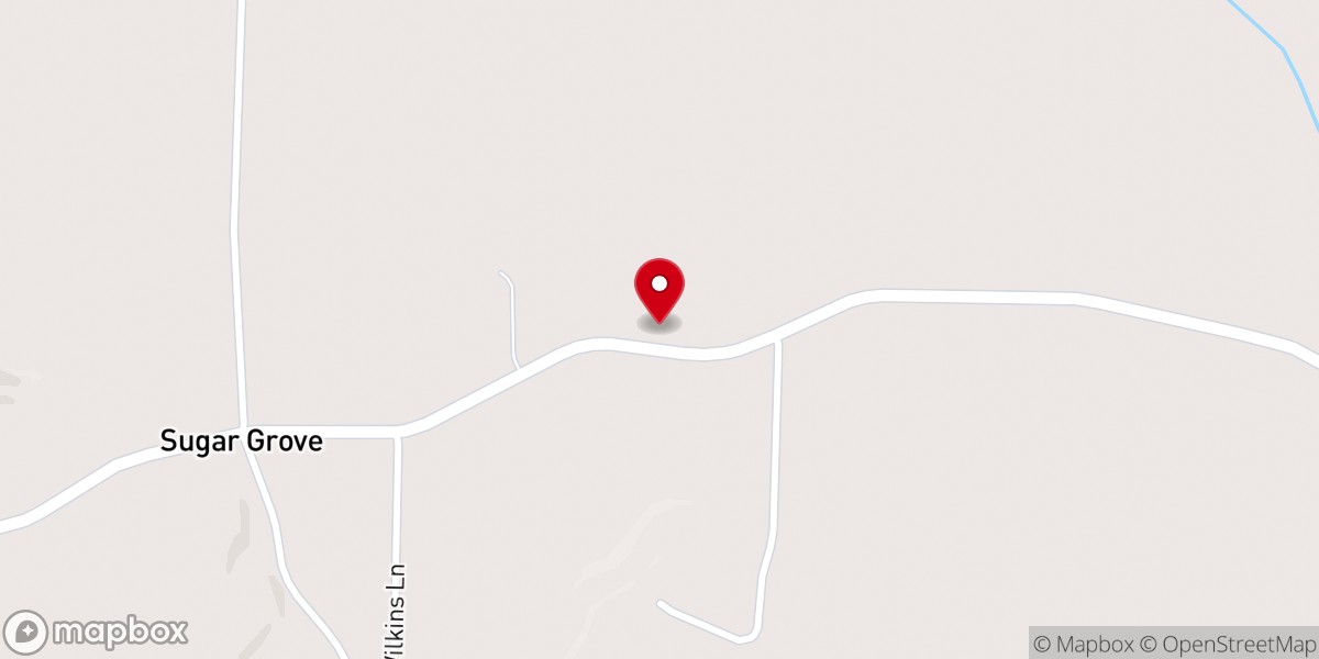 Map showing location of Hise Hill Church