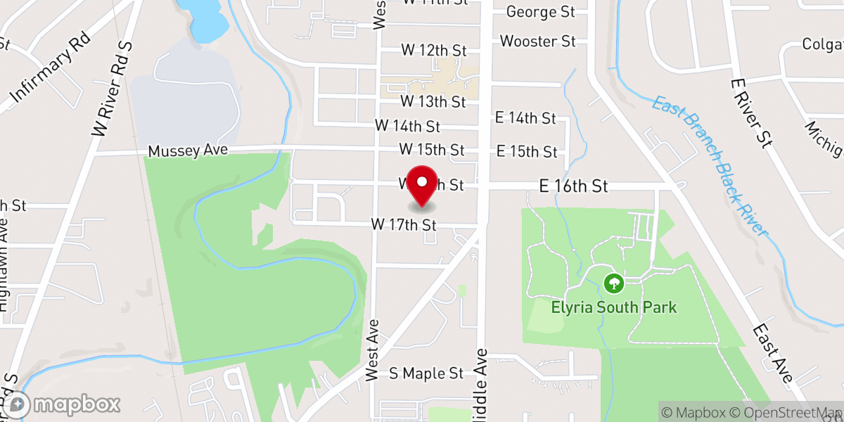 Map showing location of Jones Chapel African Methodist Episcopal Church