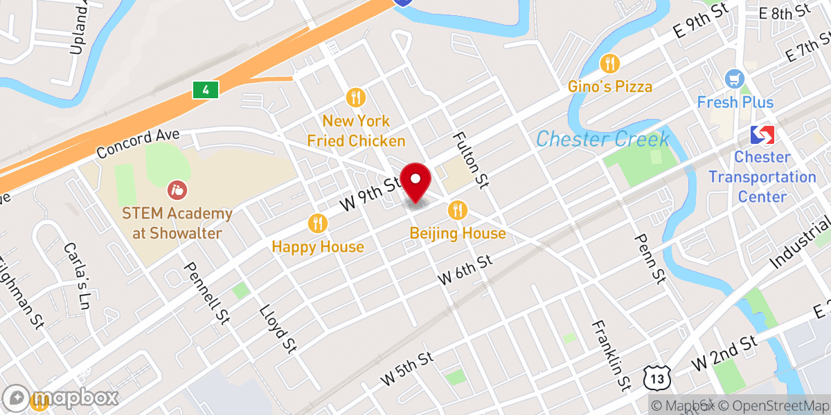 Map showing location of True Fellowship Bible Church