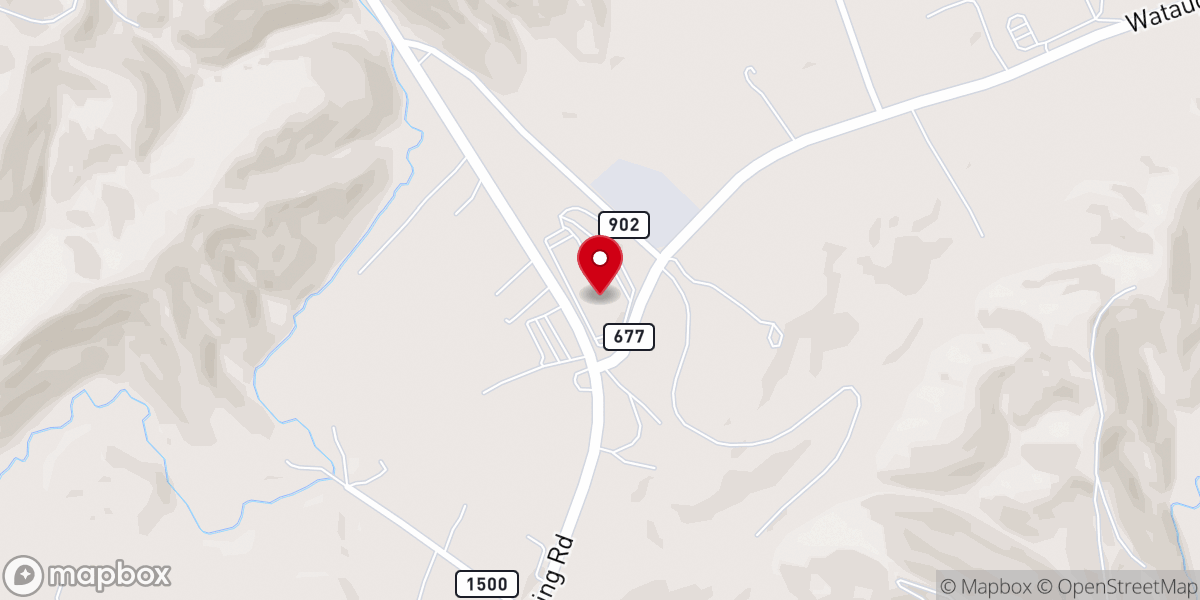 Map showing location of Highlands Fellowship Church - Abingdon