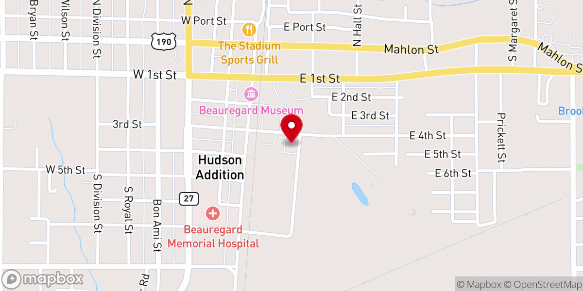 Map showing location of The Peace Church