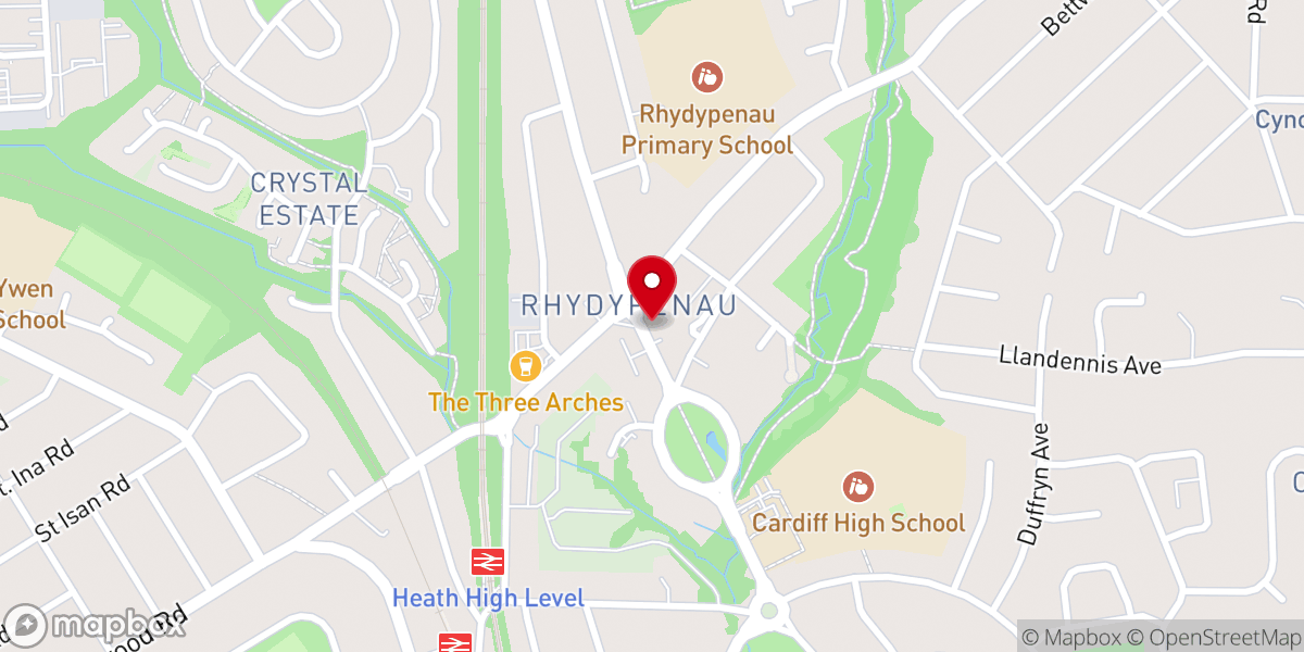 Map showing location of Park End Presbyterian Church Of Wales