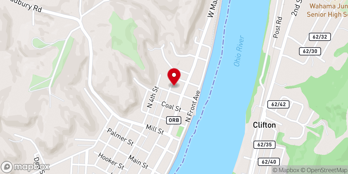 Map showing location of Middleport Pomeroy United