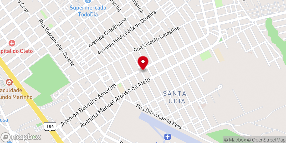 Map showing location of Paróquia Nossa Senhora Das Dores - Sta. Lúcia