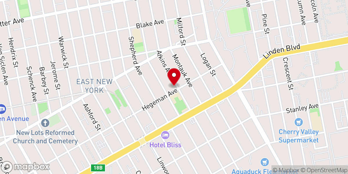 Map showing location of Eternal Life Tabernacle Apostolic