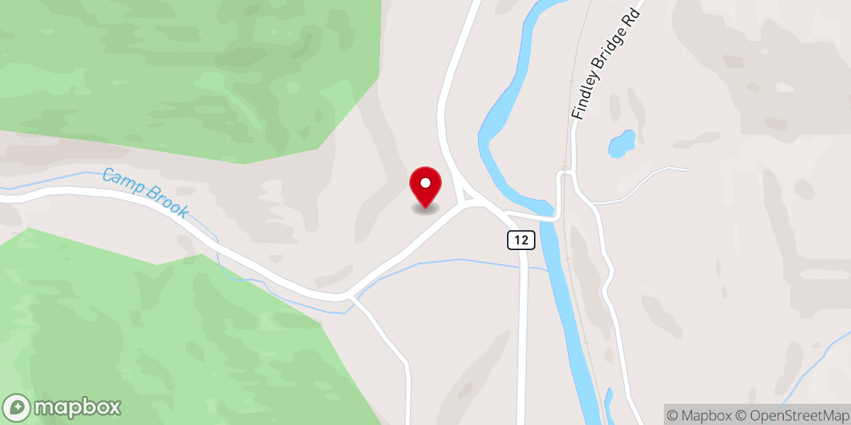 Map showing location of Green Mountain Bible Camp