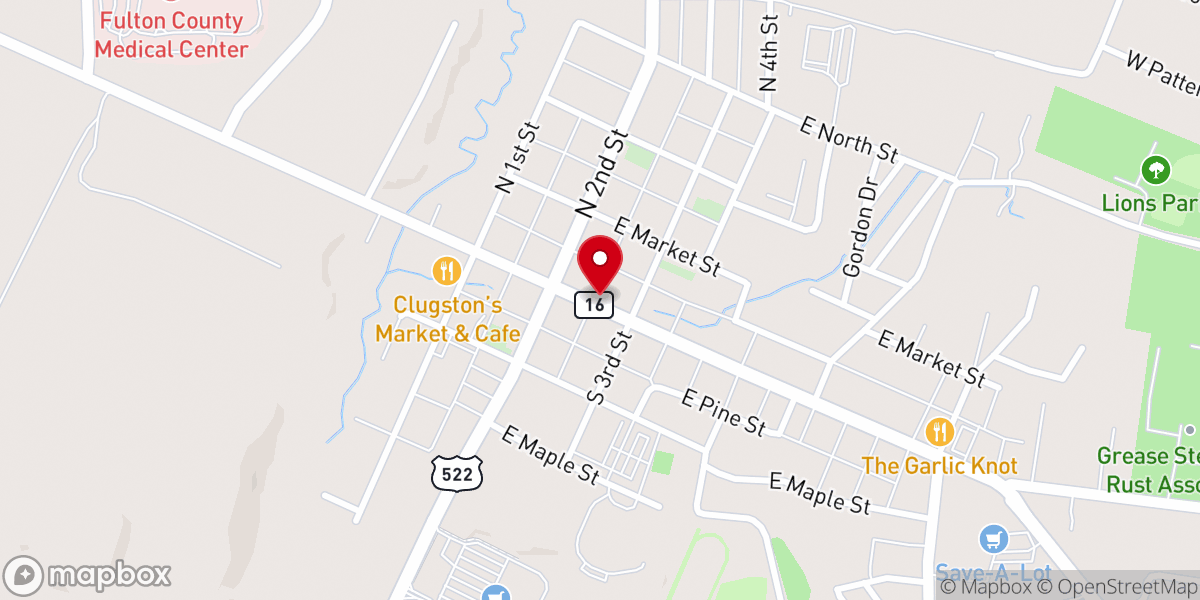 Map showing location of Door of the Hope Church
