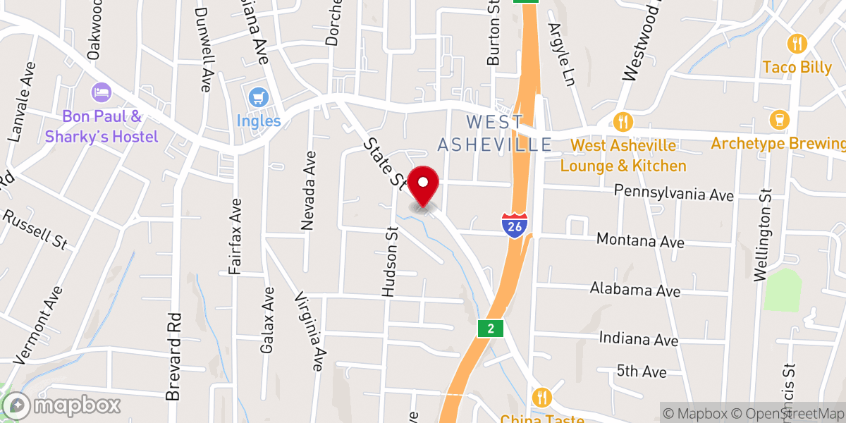 Map showing location of Community Chapel Church of God