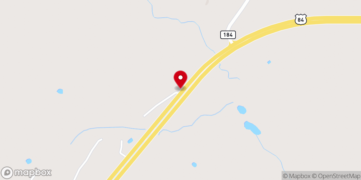 Map showing location of Old Silver Creek Baptist Church