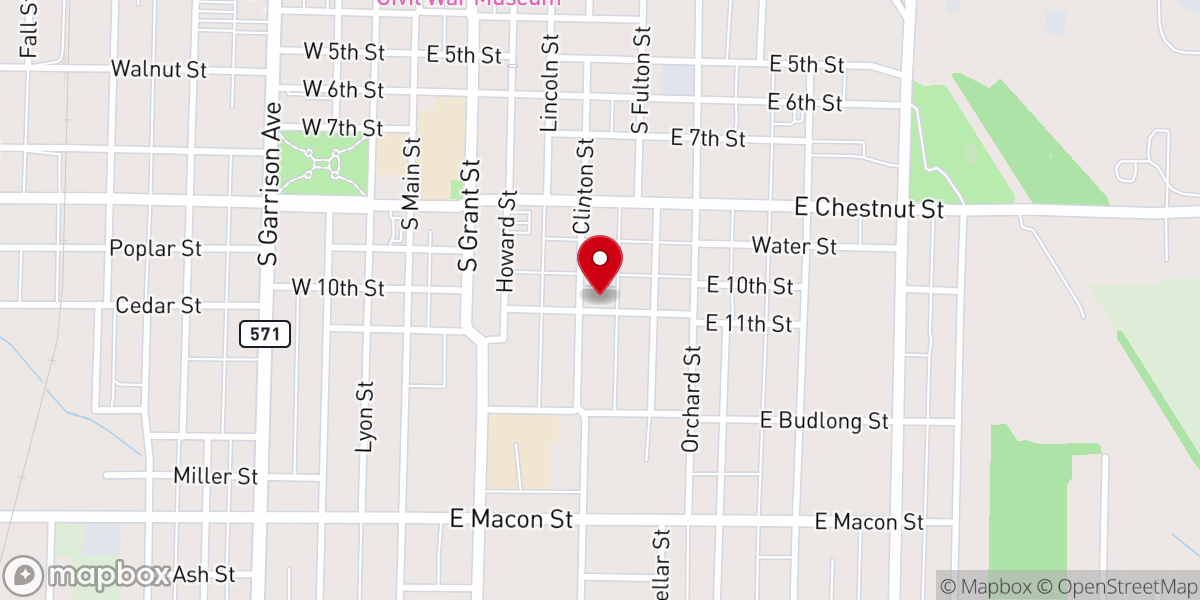 Map showing location of St Ann's Catholic Church