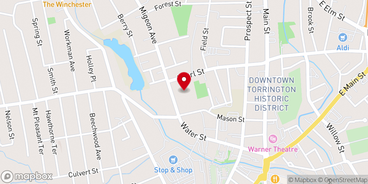 Map showing location of Living Water Ministries