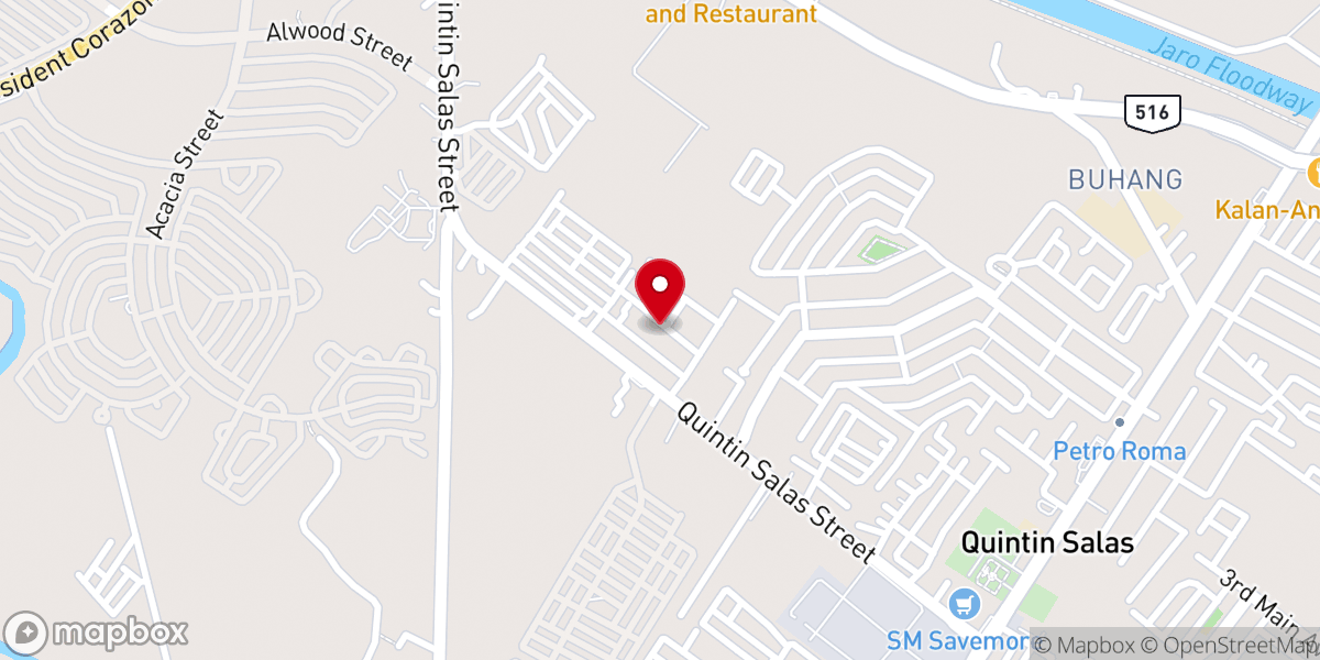 Map showing location of Grace Baptist Church