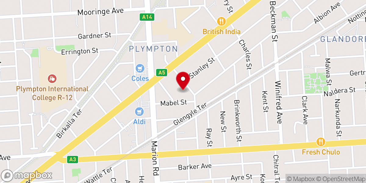 Map showing location of Church of the Good Shepherd