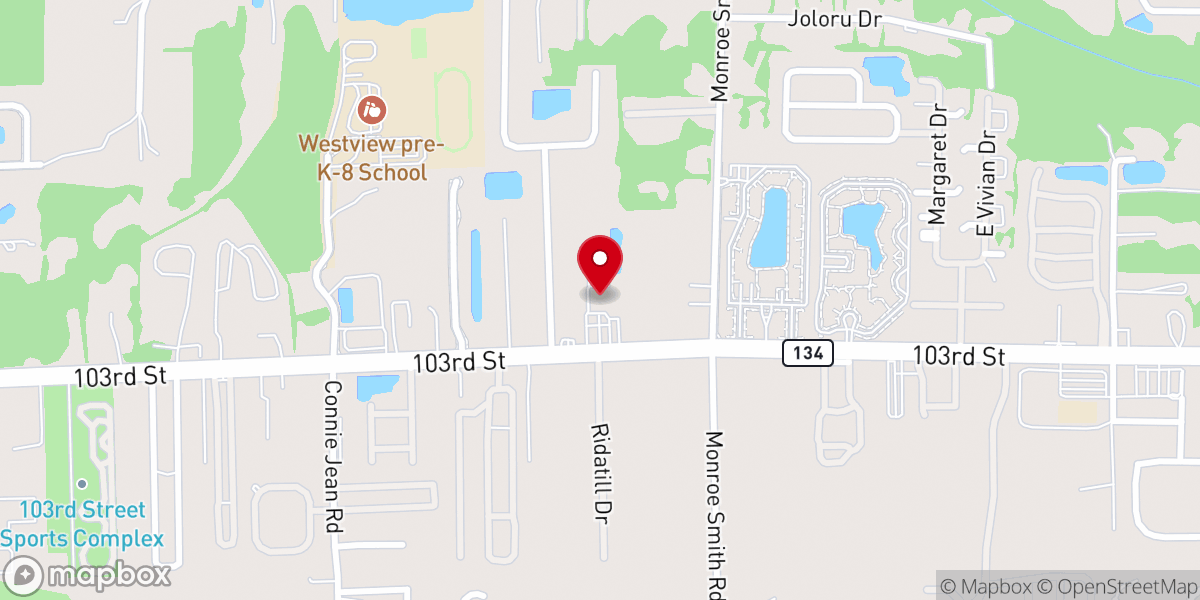 Map showing location of Faith Baptist Church of Westside