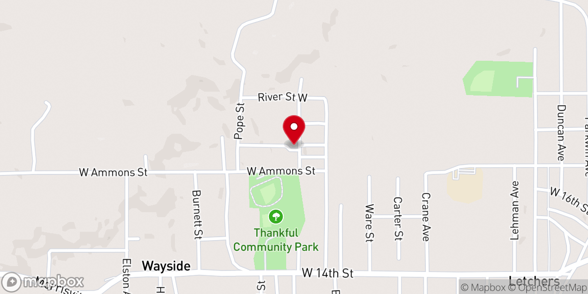 Map showing location of Washington Heights Baptist Church