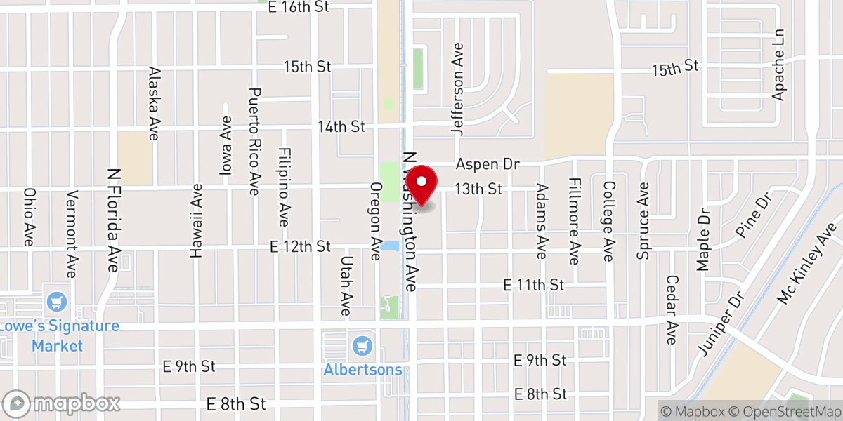 Map showing location of Our Savior Lutheran Church (ELCA)