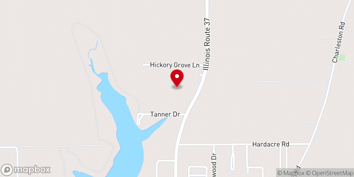 Map showing location of Evergreen Christian Church