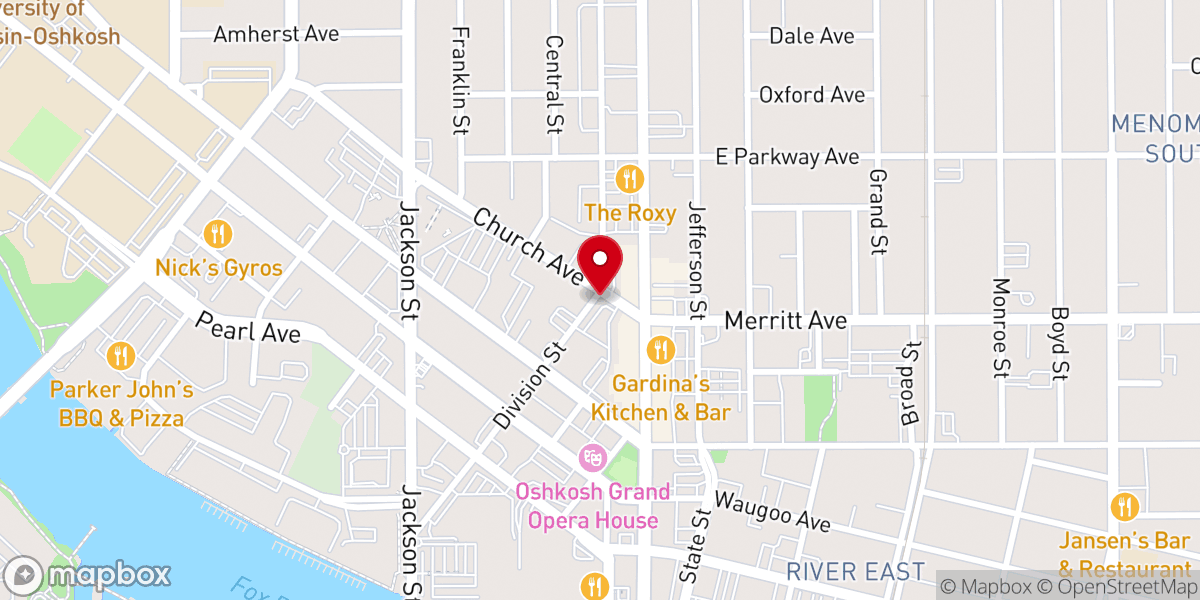 Map showing location of Division St and Church Ave